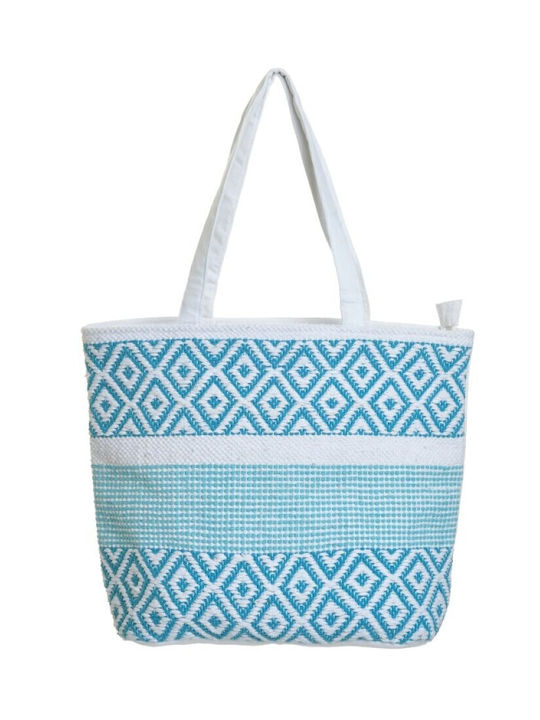 Inart Fabric Beach Bag Blue
