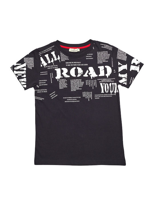 Hashtag Kinder-T-Shirt Schwarz