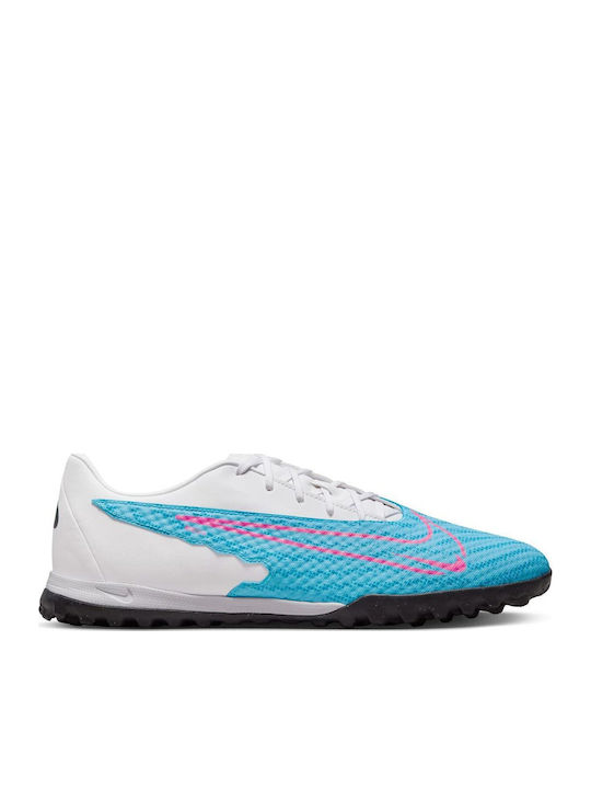 Nike Phantom GX Academy Football Shoes with Molded Cleats Baltic Blue / White / Laser Blue / Pink Blast