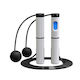 White Jump Rope with Meter and Adjustable Length