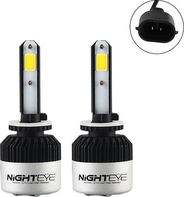 Nighteye Lampen Auto S2 LED 6500K Kaltes Weiß 12-24V 72W 2Stück