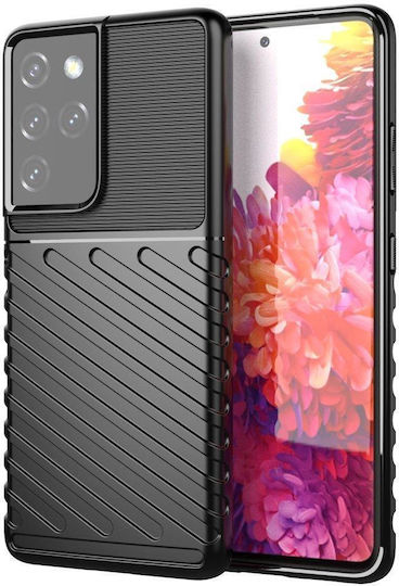 Powertech Back Cover Σιλικόνης Μαύρο (Galaxy S23 Ultra)