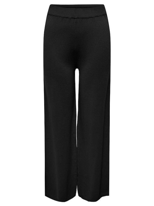 Only Women's Fabric Trousers with Elastic Black