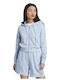 Originals Cropped Women's Sweatshirt Jacket Hooded Light Blue