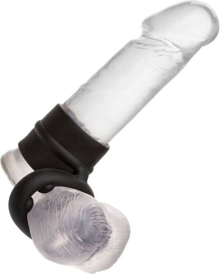 Calexotics Alpha Liquid Dual Cock Ring Schwanz & Hoden Silikon Black