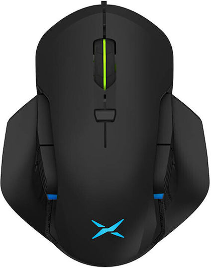 Delux M627 Ασύρματο RGB Gaming Ποντίκι 16000 DPI Μαύρο