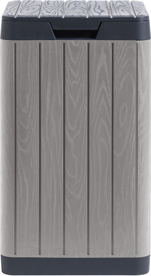 Toomax Rio Garden Coș de Gunoi Plastic Gri 80lt 1buc