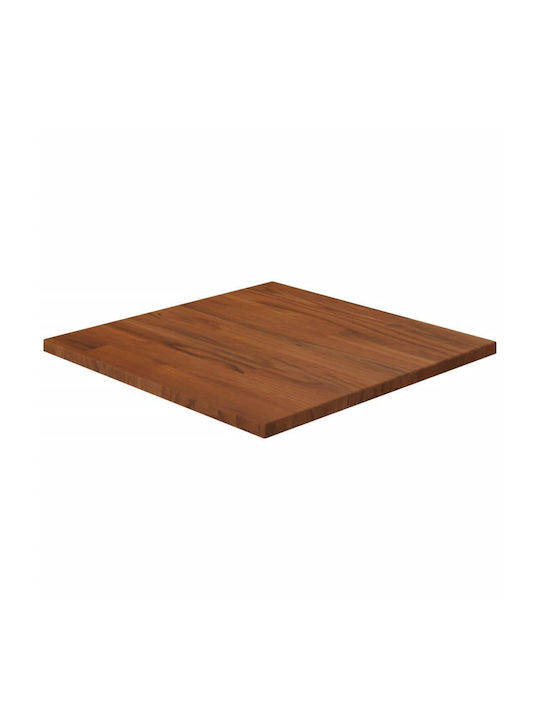 vidaXL Quadratisch Tischoberfläche aus Massivholz Dark Brown 40x40x1.5cm 343014 1Stück