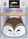 IDC Institute Vegan Cute Animals Animated Racoon Sheet Μάσκα Προσώπου για Ενυδάτωση 25gr