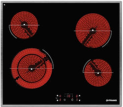 Pyramis PHC61510IFB Κεραμική Εστία Αυτόνομη Inox 58x51εκ.