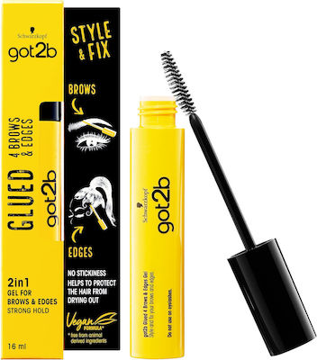 Schwarzkopf Glued 4 Brows & Edges Mascara για Φρύδια Διάφανο