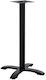 Pakketo PWH-0022 Металик Стойка За Маса Черна Таблица 62x62x94см