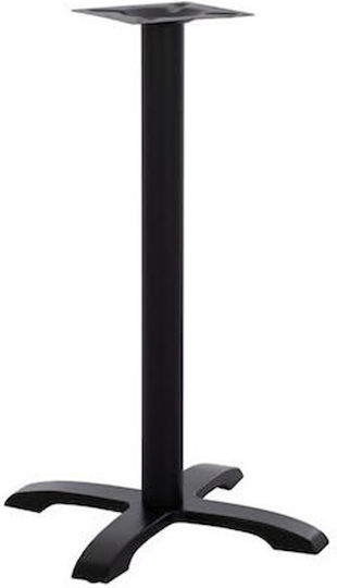 Pakketo PWH-0022 Металик Стойка За Маса Черна Таблица 62x62x94см