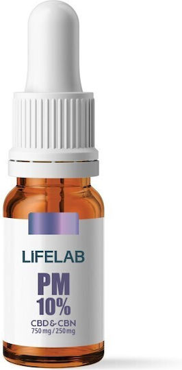 Lifelab Lifelab PM Hemp Supplement Drops 750mg with 10% CBD Citrus 10ml