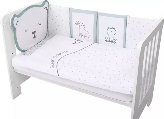 Bubaba Baby Crib Bedding Set Teddy 10pcs Mint