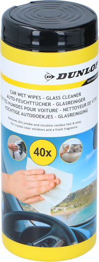 Dunlop Καθαριστικά Μαντηλάκια Τζαμιών Αυτοκινήτου