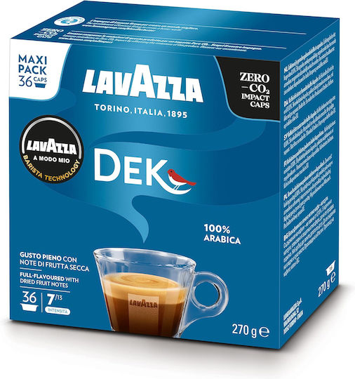 Lavazza Capsule Espresso Cremoso Decafeinizat Compatibile cu Mașina LavAzza A Modo Mio 36capace
