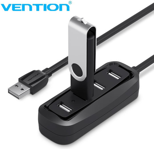 Vention USB 2.0 4 Port Hub with USB-A Connection