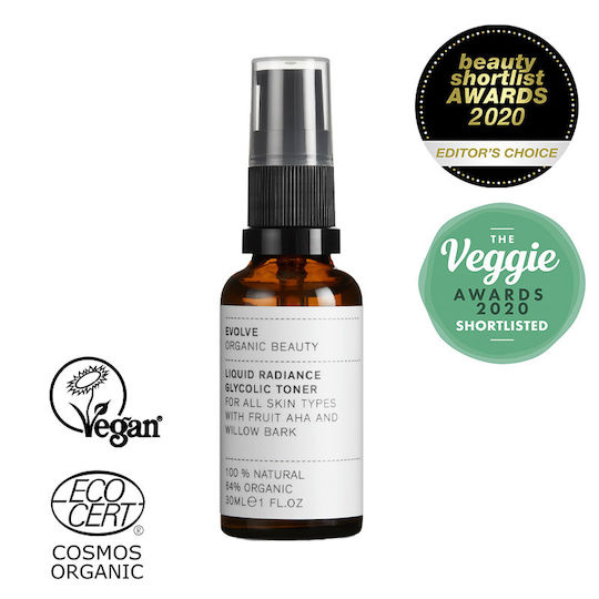 Evolve Beauty Лосион Тоник за Лице Radiance с Гликолова Киселина 30ml