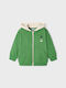 Mayoral Boys Hooded Sweatshirt with Zipper Green