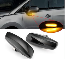 Fender turn signals For Peugeot 207/ 308 / 3008 / 5008 RCZ / Citroen C3 /DS3 / DS4/ C5 Dynamic Black 2 Pieces