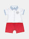 Alouette Baby Bodysuit Set Short-Sleeved White