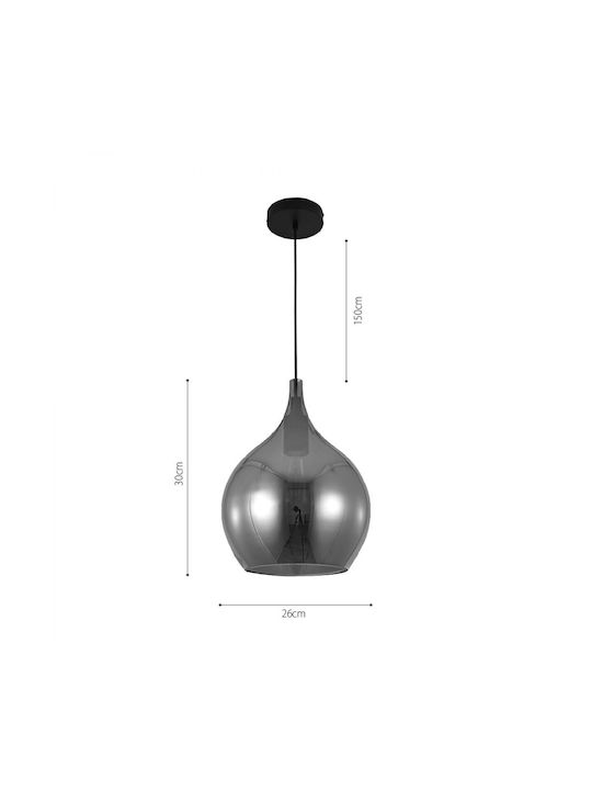 Inlight Pendant Lamp E27 Black