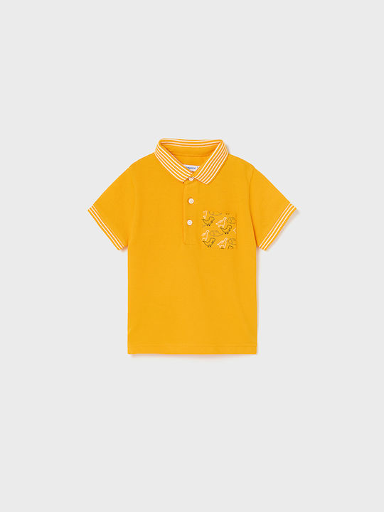 Mayoral Kids Polo Short Sleeve Yellow