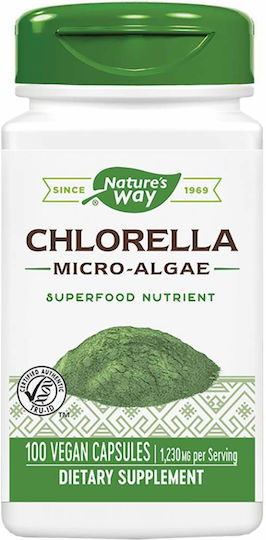 Nature's Way Chlorella Micro Algae 410мг 100 вегетариански капсули
