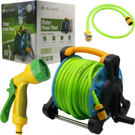 Ark Hose Ανέμη Ποτίσματος με Λάστιχο 20m 1/2" με Χερούλι Μαζέματος