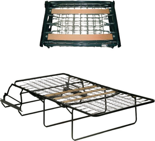 Klappbett Ohne Matratze Einzel Schwarz 152x63x25cm