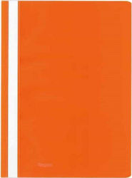 Metron Report File with Paper Clip for A4 Orange
