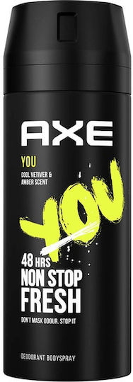 Axe You Cool Vetiver Amber Scent Non Stop Fresh 48h Deodorant Spray 150ml