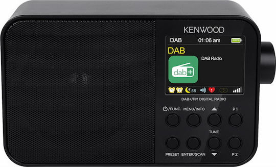 Kenwood CR-M30DAB Φορητό Ραδιόφωνο Επαναφορτιζόμενο DAB+ με Bluetooth και USB Μαύρο