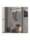 Lores Mobilier de Intrare cu Cuier & Dulap pentru Pantofi Alb / Nuc 80x31.3x41.5buc
