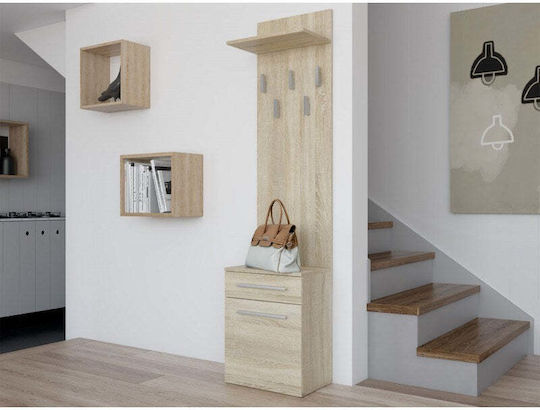 Duo Entry Furniture with Hanger & Shoe Rack Sonoma 50x27x124cm