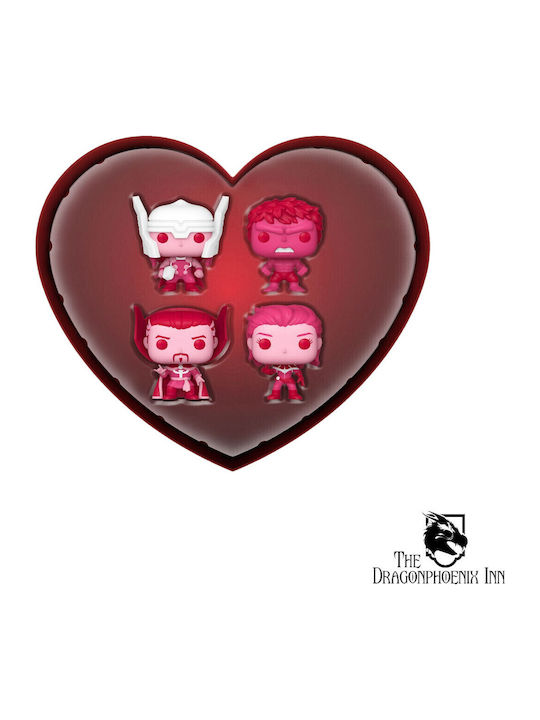Funko Pocket Pop! Marvel: Marvel - Valentines Pocket Exclusive 4τμχ