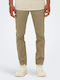 Pantaloni Chino Elastic Beige
