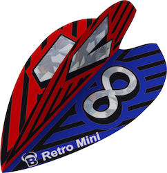 Bull's Retro Mini Dartboard Feathers for Darts