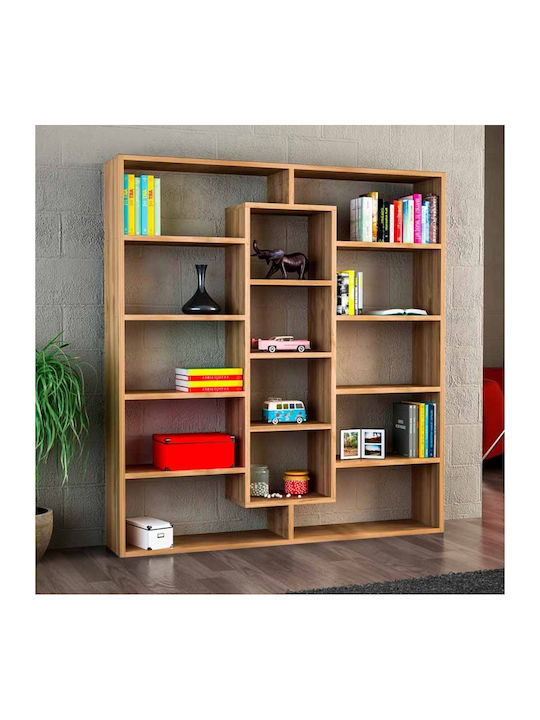 Библиотека Ample Кестенява 125x22x135.7см