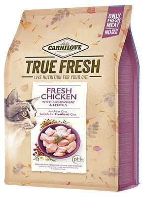 Carnilove True Fresh Dry Food Grain-Free for Adult Sterilized Cats with Sensitive Urinary with Chicken 1.8kg