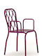Outdoor-Stuhl Metallisch Idua Lila 53x54x88εκ.