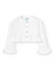 Boboli Girls Bolero Jacket with Buttons White