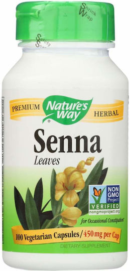Nature's Way Senna Leaves 450мг 100 вегетариански капсули