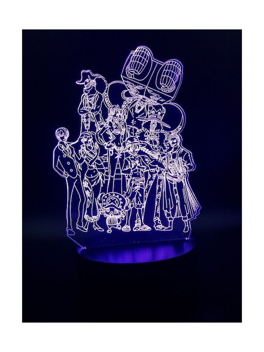 Διακοσμητικό Φωτιστικό One Piece LED 3D Illusion