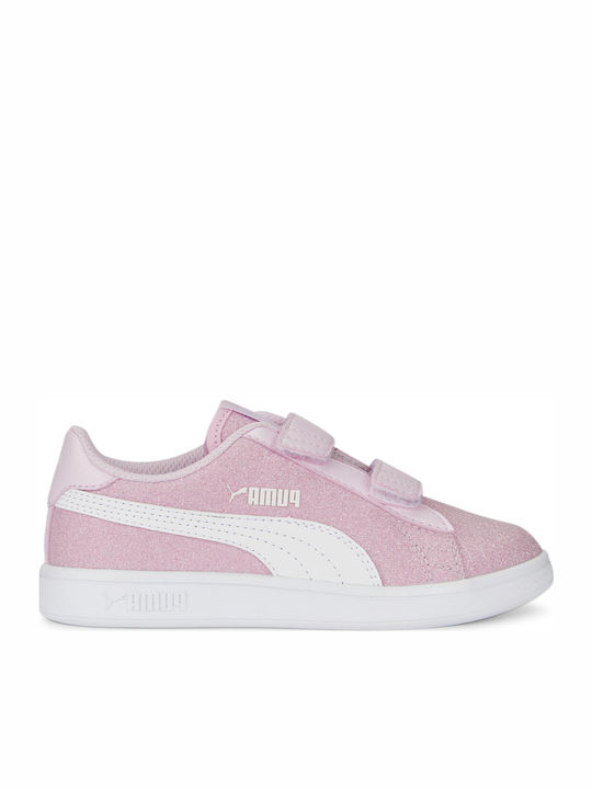 Smash Glitz Glam Kids Sneakers with Scratch Pink