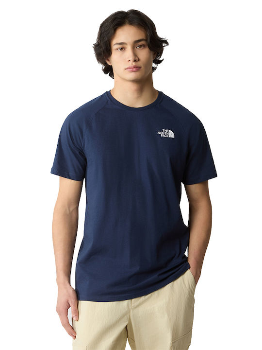 The North Face Faces Ανδρικό T-shirt Navy Μπλε με Στάμπα