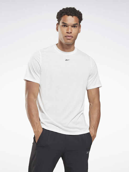 Reebok Supremium Herren Sport T-Shirt Kurzarm Weiß