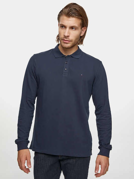 Polo Long Sleeve Blouse Navy Blue