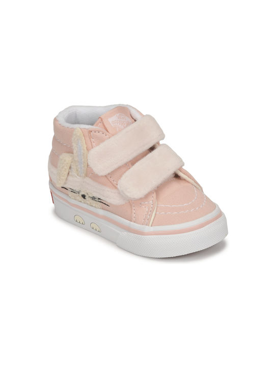 Vans Kids Sneakers High Reissue V Rabbit with Scratch Pink